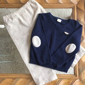 Boy’s 24M Navy & Tan Set